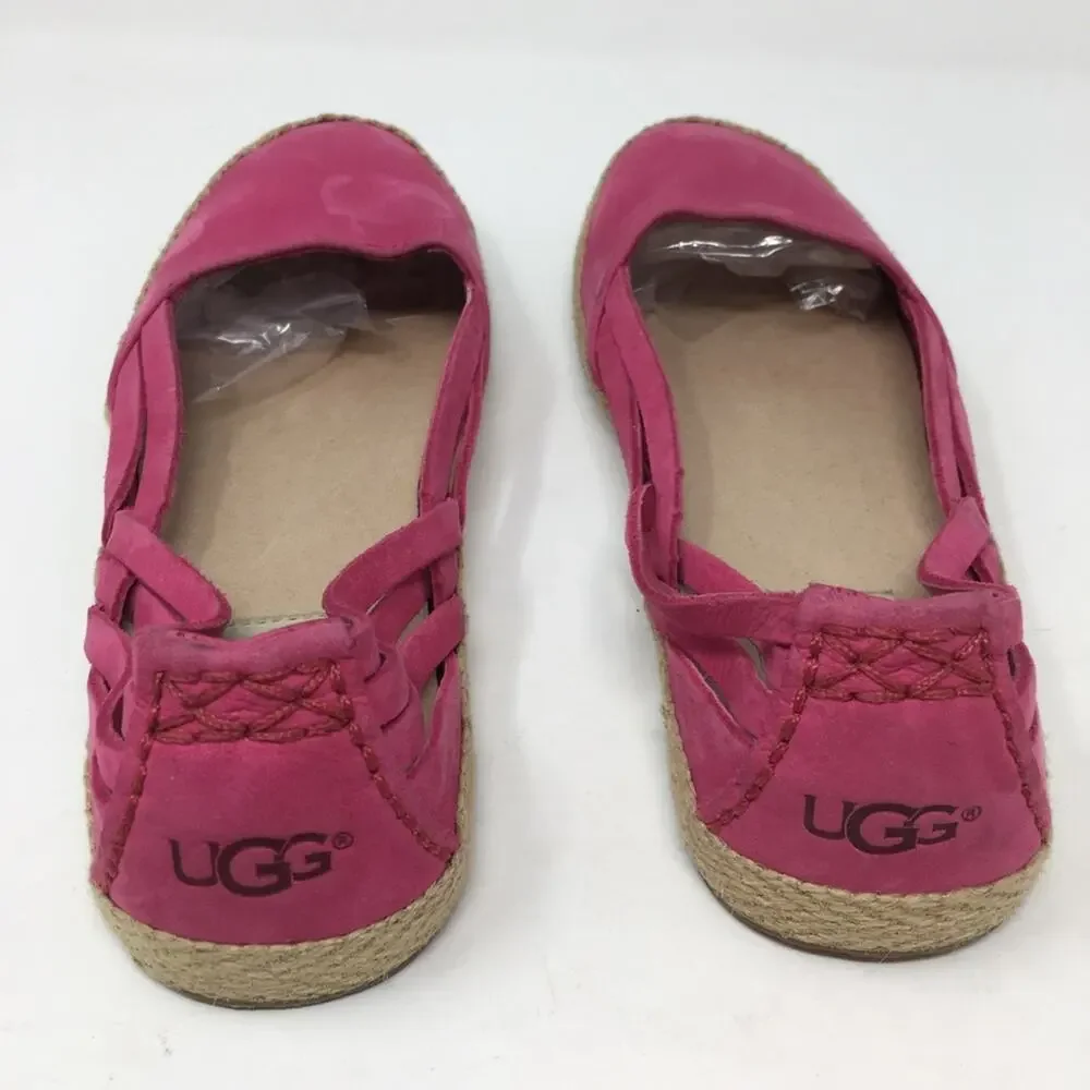 Ugg Cicily Pink Huarache Espadrilles  6